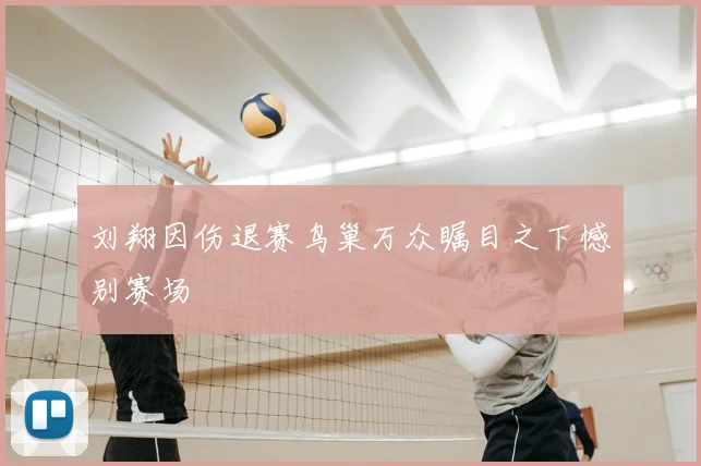 刘翔因伤退赛鸟巢万众瞩目之下憾别赛场